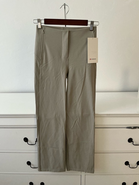 lululemon athletica Pants - Lululemon Wide-Leg High-Rise Pants (Size 4) – Neutral Taupe/Olive